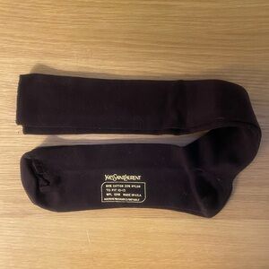 Yves Saint Laurent Men's Dark Brown Dress Socks